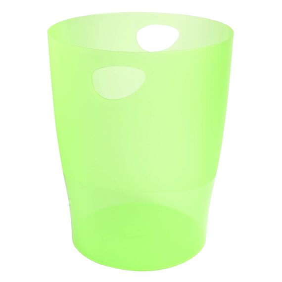 Exacompta 45399D ECOBIN 8er Pack Papierkörbe 15 Liter mit Griffen. Eleganter und robuster Papierkorb und Mülleimer im modernen Design farbig sortiert