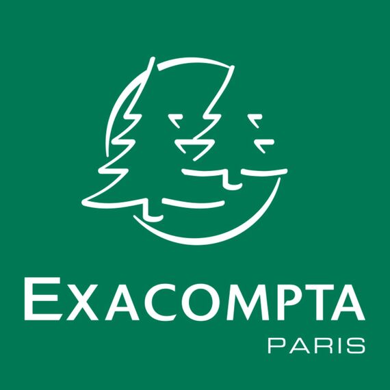 Exacompta 45303D ECOBIN Papierkorb BeeBlue aus Recycling-Kunststoff 15 Liter mit Griffen. Eleganter und robuster Papierkorb und Mülleimer im modernen Design Marineblau Blauer Engel