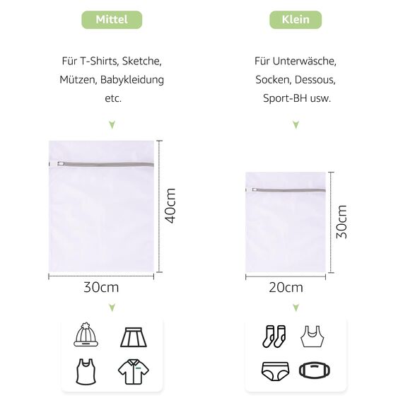 Boxlegend Wäschenetz für Waschmaschine 3er Set - Wäschesack Wäschebeutel mit Reißverschluss Wäschesäckchen Laundry Bag für BH, Reise, Schuhe, Koffer, Socken, Unterwäsche, Babykleidung
