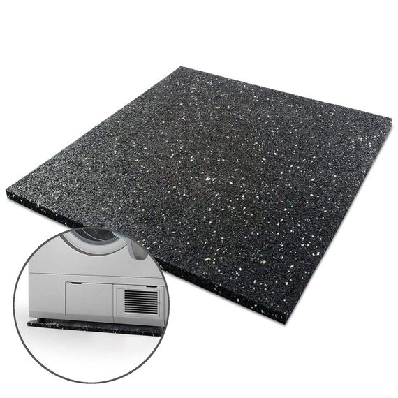 Floordirekt Premium Antivibrationsmatte 60x60cm - Made in Germany - für Waschmaschine Trockner etc. - zuschneidbar - in 4 Stärken erhältlich (60 x 60 x 1,0 cm)