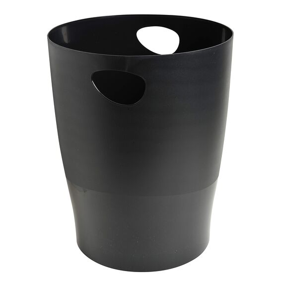 Exacompta 45399D ECOBIN 8er Pack Papierkörbe 15 Liter mit Griffen. Eleganter und robuster Papierkorb und Mülleimer im modernen Design farbig sortiert