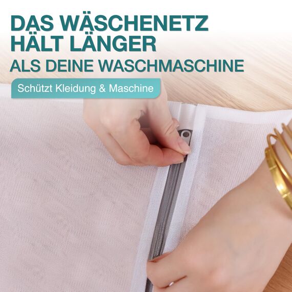 Schonendes Waschen und maximaler Schutz - Wäschenetz für Waschmaschine - Wäschebeutel in allen Größen - Waschbeutel, Wäschesäcke & Wäschenetze. Wäschesack Waschmaschine und Trockner geeignet - 4x Set
