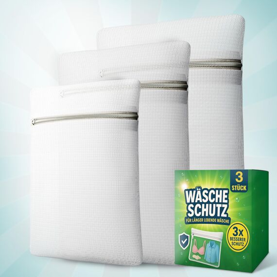 Schonendes Waschen und maximaler Schutz - Wäschenetz für Waschmaschine - Wäschebeutel in allen Größen - Waschbeutel, Wäschesäcke & Wäschenetze. Wäschesack Waschmaschine und Trockner geeignet - 3x Set