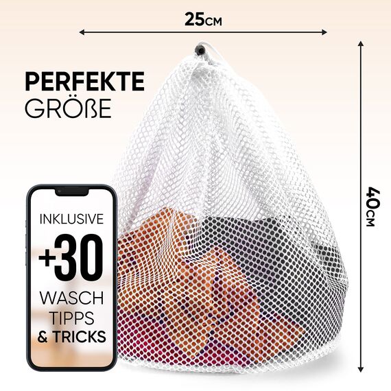 Bodenständig Wäschesack für Waschmaschine [das Original] 5er Set. Wäschenetz bh I Wäschenetz für Waschmaschine I Wäschebeutel set laundry bag I Wäschesack Schmutzwäsche Wäschenetz groß