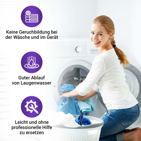 Viоks.pro 2x Flusensieb Waschmaschine Ersatz für Bosch Siеmens Flusensieb 00647920 00605010 - Flusensiebe für Trockner und Askoll Ablaufpumpe in Waschmaschine Avantixx VarioPerfect iQ100 iQ300 iQ500