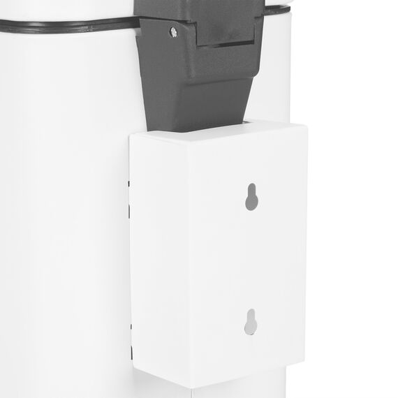 Relaxdays Kosmetikeimer Wandmontage, 3 l, Absenkautomatik, entnehmbarer Inneneimer, Bad Mülleimer, Edelstahl, weiß