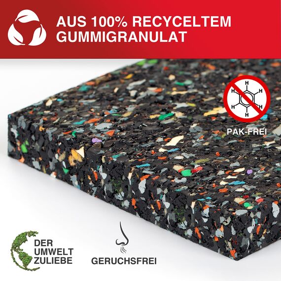 LouMaxx Antirutschmatte Waschmaschine 4er Set 9cm x 9cm - Gummimatte – 1 cm dicke und rutschfeste Antivibrationsmatte Made in Germany Waschmaschinen Unterlage auch für Trockner und andere Geräte