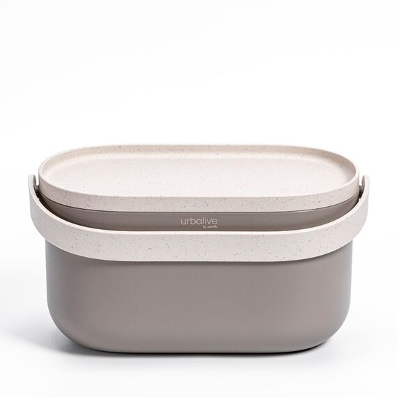 Urbalive Design Biomülleimer Küche 4L - Komposteimer Küche mit Deckel - Kleiner Mülleimer für alltäglichen Biomüll - Spülmaschinenfest - Mit Kaffeesatz-Beimischung hergestellt, inkl Biomüllbeutel
