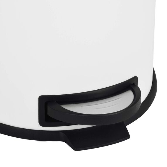 SVITA T30 Mülleimer Weiß Treteimer Abfalleimer 30 Liter inkl. Inneneimer rund Küchen-Hilfe