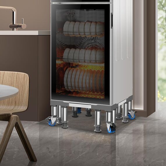 NIUXX Universal Waschmaschinen Untergestell: Verstellbare Sockel für 45-68cm Waschwaschine Trockner Kühlschrank - Tragkraft Max 400kg - Sockel Höhe 14-16cm Podest für Bad/Waschküche