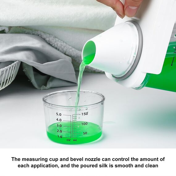 JJWUYUE 1800ml Luftdichter Waschmittelspender mit Messbecher, Waschmittel Waschpulver Aufbewahrungsbox,Waschpulverspender, Waschmittelbox Vorratsbehälter für Waschmittel Futterbehälter