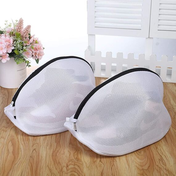 Dmjia Wäschenetz Schuhe, 2 Stück Netz Schuhsack Waschmaschine mit Reißverschluss (38 x 21 x 23 cm), Wäschesack, Waschbeutel, Schuhwaschbeutel, für Sneaker, Socken