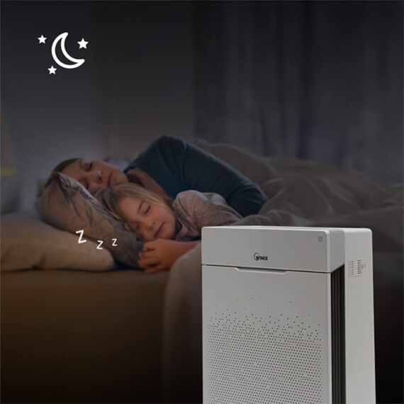 WINIX ZERO Pro Allergiker mit H13 HEPA Luftfilter gegen Allergien, Schimmel, Staub, Pollen, Luftqualitäts-Feedback und Automodus, Raucherzimmer Air Purifier CADR 470m³/h für 120㎡