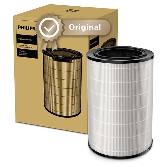 Philips Original-Ersatzfilter für Luftreiniger der 4000i Serie, AC3854, AC3858, AC4236, HEPA NanoProtect + Aktivkohle, 36 Monate Lebensdauer (FY4440/30)