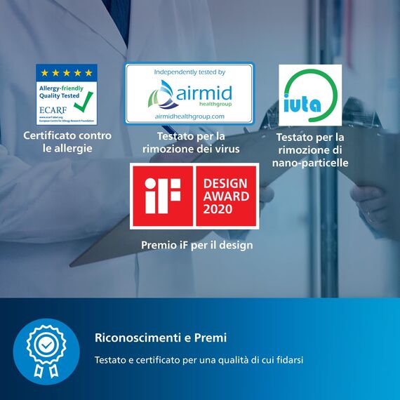 Philips Luftreiniger der Serie 4000i, App-Steuerung, entfernt Keime, Pollen und Staub in Räumen bis zu 158 m², 4 Geschwindigkeiten, Schlafmodus, (AC4236/10)