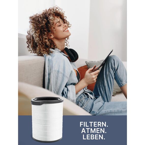 Comedes Kombi-Filter kompatibel mit Philips AC3033/10, AC3036/10 Luftreiniger (Series 3000i), einsetzbar statt Philips FY3430/30 NanoProtect (2 Stück)