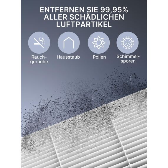 Comedes Kombi-Filter kompatibel mit Philips AC3033/10, AC3036/10 Luftreiniger (Series 3000i), einsetzbar statt Philips FY3430/30 NanoProtect (2 Stück)