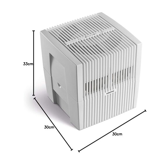 Venta Luftbefeuchter LW25, sehr leise 24 dB(A), energieeffizient 3 Watt, hygienische Kaltverdunstung ohne Filter, großer 7 l-Tank, bis 40 m², mit Duftfunktion