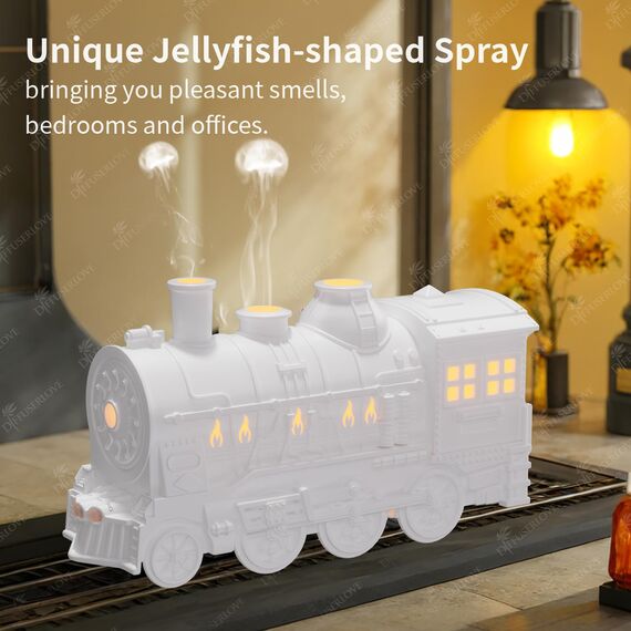 Diffuserlove Luftbefeuchter Zug Diffusor 300ML Kaltnebel Luftbefeuchter Aroma öl Diffuser Humidifier Aromatherapie Luft Diffusor