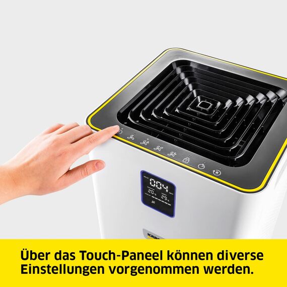 Kärcher Luftreiniger AF 50, Luftdurchsatz: 520 m³/h, bis zu 100 m² Räume, beseitigt 99,95% der Partikel bis zu 0,3 μm wie Feinstaub, Aerosole, Allergene, Gerüche, Automatik-Funktion, Timer, Nachtmodus