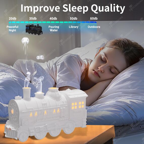 Diffuserlove Luftbefeuchter Zug Diffusor 300ML Kaltnebel Luftbefeuchter Aroma öl Diffuser Humidifier Aromatherapie Luft Diffusor