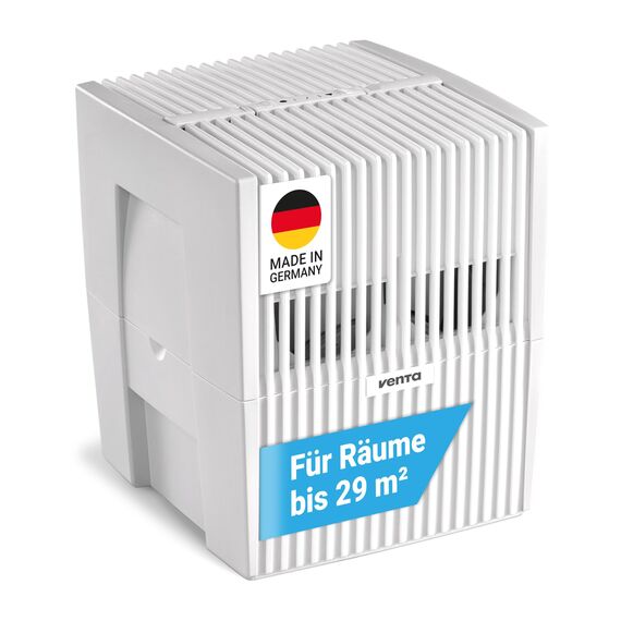 Venta Luftbefeuchter LW15 Classic Original, sehr leise 20 dB(A), energieeffizient 2 Watt, hygienische Kaltverdunstung ohne Filter, 5 l-Tank, bis 29 m², mit Duftfunktion