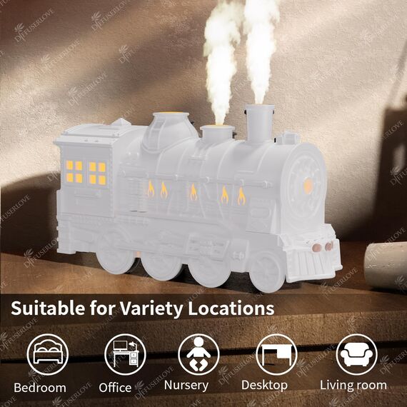 Diffuserlove Luftbefeuchter Zug Diffusor 300ML Kaltnebel Luftbefeuchter Aroma öl Diffuser Humidifier Aromatherapie Luft Diffusor