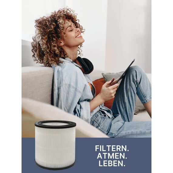Comedes HEPA Filter für Philips 600 Series Luftreiniger (AC0650/10 & AC0651/10), einsetzbar statt NanoProtect FY0611/30 Ersatzfilter (2 Stück)