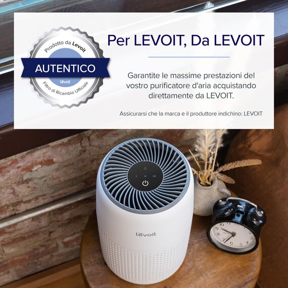 LEVOIT Standard-Ersatzfilter für Core Mini-RF Luftreiniger, weiß, 3-in-1 HEPA Aktivkohle, hocheffizient, 1 Stück