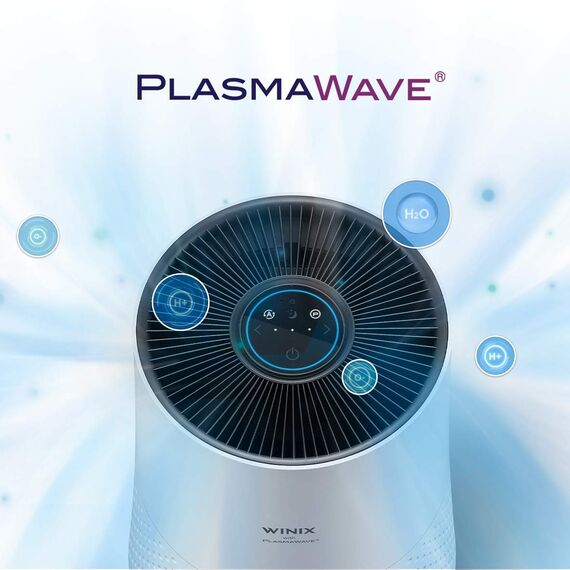 WINIX A332 Luftreiniger Allergiker, CADR 228m³/h, 45㎡, für Raucherzimmer mit HEPA Luftfilter gegen Allergien, Staub, Pollen, Tierhaare, Air Purifier 26,5dB Schlafmodus, Weiß