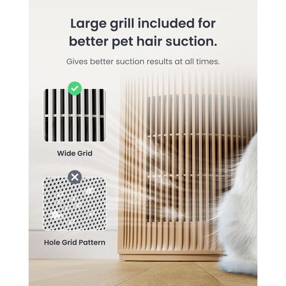 SwitchBot Luftreiniger mit App-Steuerung und Nachtlicht, CADR 400m³/h bis zu 83㎡ Zimmer, HEPA-Filter entfernt 99,97% Schimmel Staub Pollen