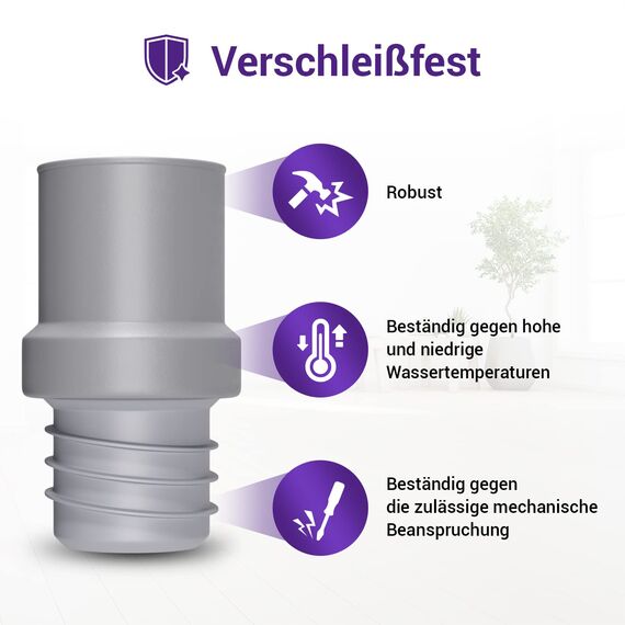 Vioks.pro Set 2x Schlauch Klemmschelle 20-32mmØ & Ablaufschlauch Endstück 22mmØ Waschmaschine Abfluss Adapter für Waschmaschine, Geschirrspüler