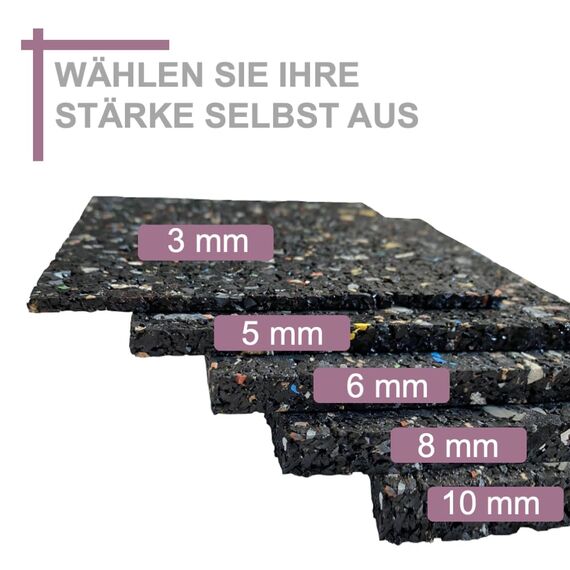 sarian Bautenschutzmatte STÄRKE: 6mm GRÖßE: 1000mm x 1200mm (1m x 1,2m) Gummimatte Ladungssicherung Schutzmatte