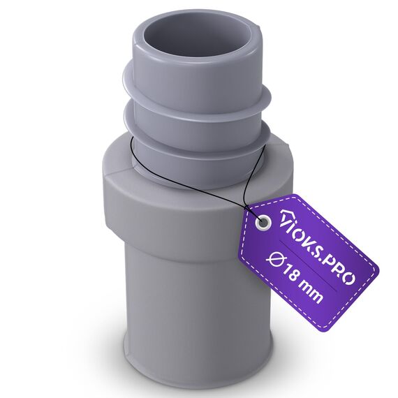 Viоks.pro Ablaufschlauch Verbinder 18 mmØ Waschmaschine Abfluss Adapter Gummi Schlauch Endstück - Verbindungsstück Ablaufschlauch Adapter für Abwasserschlauch Waschmaschine Spülmaschine