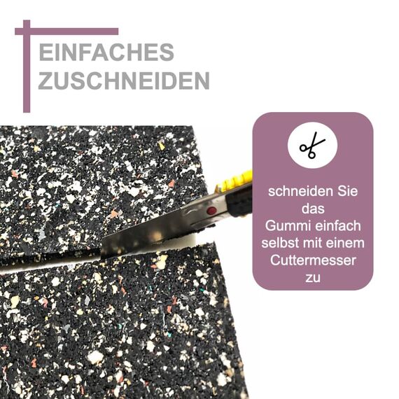 sarian Bautenschutzmatte STÄRKE: 3mm GRÖßE: 2000mm x 1000mm (2m x 1m) Gummimatte Ladungssicherung Schutzmatte