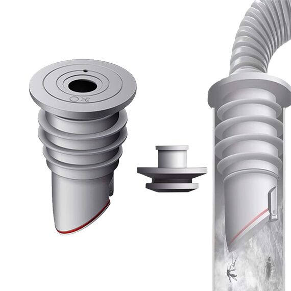 Waschmaschinen Rohrdichtung WISIRENT, 35-40mm Abflussrohrdichtung Schlauch Washing Machine Drain Hose Seal, Waschmaschinen Rohrdichtung mit Verschlussdeckel, Waschmaschine Abfluss Dichtung für Küche