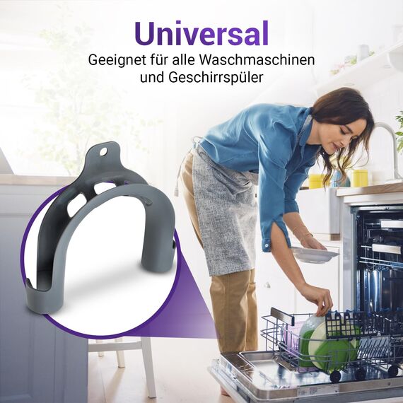 Viоks.pro Knickschutz Schlauch Halterung 180 Grad PVC Haltebogen/Waschmaschine Schlauch Knickschutz für Waschmaschine, Geschirrspüler, Trockner