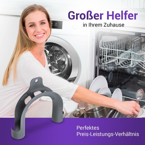 Viоks.pro Knickschutz Schlauch Halterung 180 Grad PVC Haltebogen/Waschmaschine Schlauch Knickschutz für Waschmaschine, Geschirrspüler, Trockner