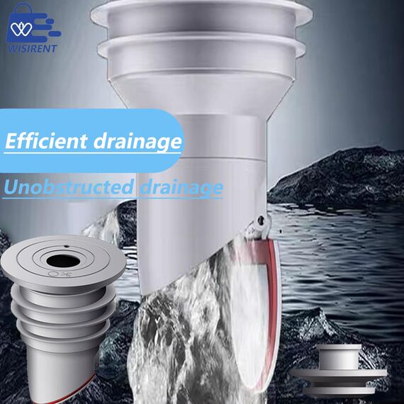 Waschmaschinen Rohrdichtung WISIRENT, 35-40mm Abflussrohrdichtung Schlauch Washing Machine Drain Hose Seal, Waschmaschinen Rohrdichtung mit Verschlussdeckel, Waschmaschine Abfluss Dichtung für Küche