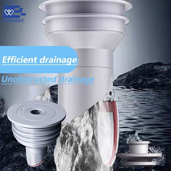 Waschmaschinen Rohrdichtung WISIRENT, 70-75mm Grau Universal-Rohrdichtungen Washing Machine Drain Hose Seal, Waschmaschinen Ablaufschlauchdichtung, Abflussrohr Dichtungsring für Waschmaschine