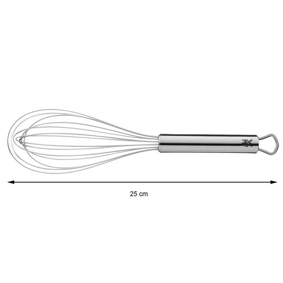 WMF Profi Plus Schneebesen 25 cm, Cromargan Edelstahl teilmattiert, Rührbesen, Quirl, spülmaschinengeeignet