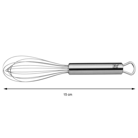 WMF Profi Plus Schneebesen 15 cm, Mini Schneebesen Edelstahl mattiert, klein, Rührbesen, Quirl, spülmaschinengeeignet