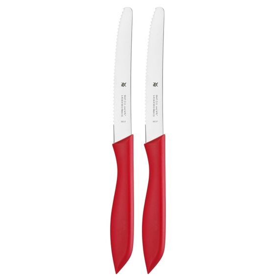 WMF Classic Line Frühstücksmesser Set 6-teilig, 23 cm, Brötchenmesser Wellenschliff, Brotzeitmesser, Spezialklingenstahl, Kunststoffgriff, bunt