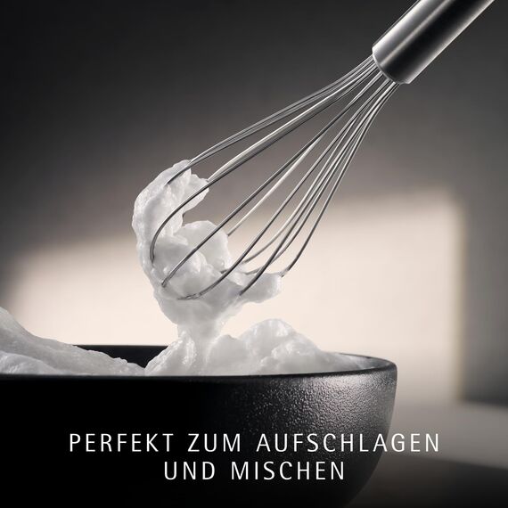 WMF Profi Plus Schneebesen Set 3-teilig, Schneebesen Edelstahl teilmattiert, Rührbesen, Quirl, spülmaschinengeeignet