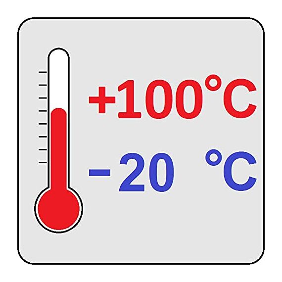 hünersdorff Messbecher 5l | Polypropylen (PP) | bruchsicher und spülmaschinengeeignet | geschlossener Griff | blaue Skala (Packung mit 2)