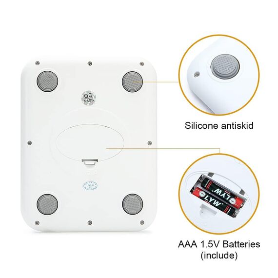 GRIFEMA Digitale Küchenwaage (Hochpräzise 1g-5000g), Feinwaage mit LCD Display und 2 Batterien, Waage Küchenwaage Abstellautomatik und Tara, Digitalwaage mit 6 Maßeinheit, Briefwaage Edelstahl