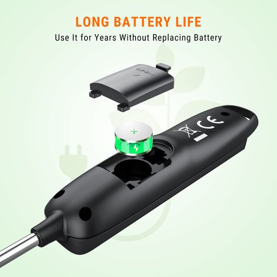 ThermoPro Fleischthermometer Digital Thermometer Kochen mit Schutzhülle Bratenthermometer Küchenthermometer mit Langer Batterielaufzeit Grillthermometer für Braten Baken Baby-Ernährung TP516