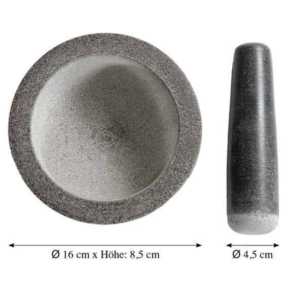 Kesper 71501 Mörser mit Schlegel, Granit