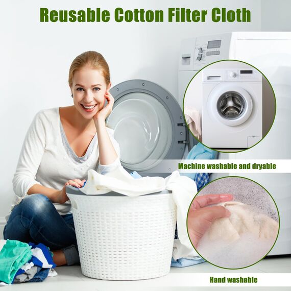 4 Stück Passiertuch, 50 x 50 cm Käsetuch Waschbares Mulltuch, Ungebleichte Dichtegrad 100 Cheesecloth Wiederverwendbar zum Sieben von Saft Käse Tee Nussmilch Suppe Joghurt Tofu