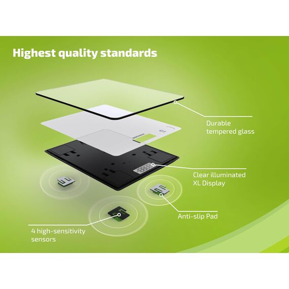 Soehnle Küchenwaage Page Compact 300 weiß, digitale Küchenwaage bis zu 5 kg Tragkraft, Waage mit leicht ablesbarer LCD-Anzeige, Digitalwaage mit Zuwiegefunktion